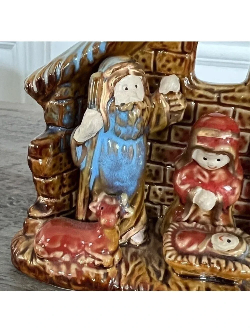 Vintage Miniature Nativity Scene